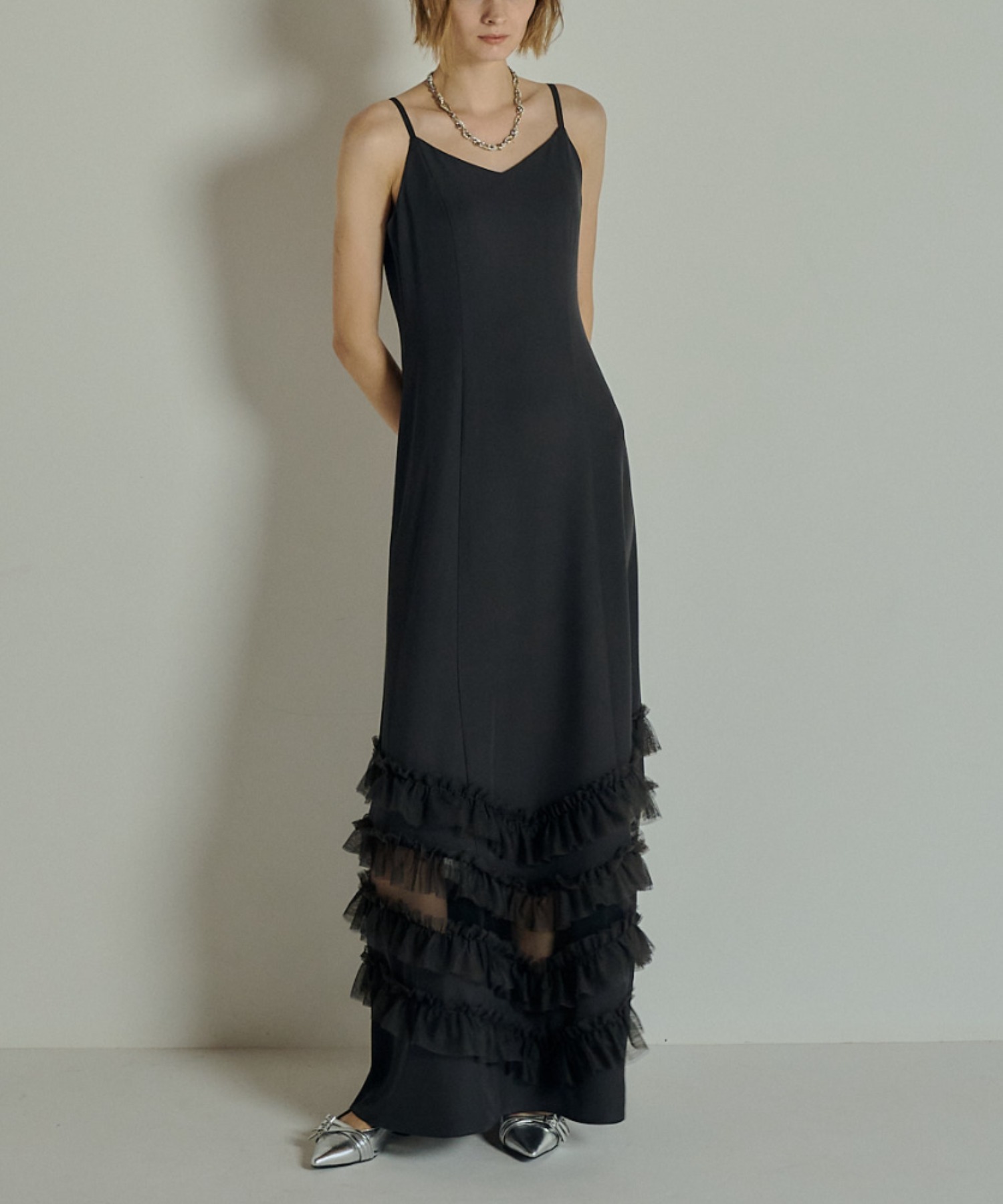 Transparent hem setup dress 【公式通販】