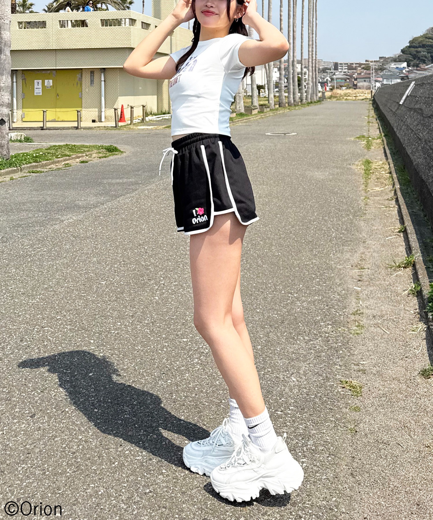 SPIRALGIRL スパイラルガール 大人気ショーパン スパイラルガール SPIRALGIRL フルジップデニムショートパンツ