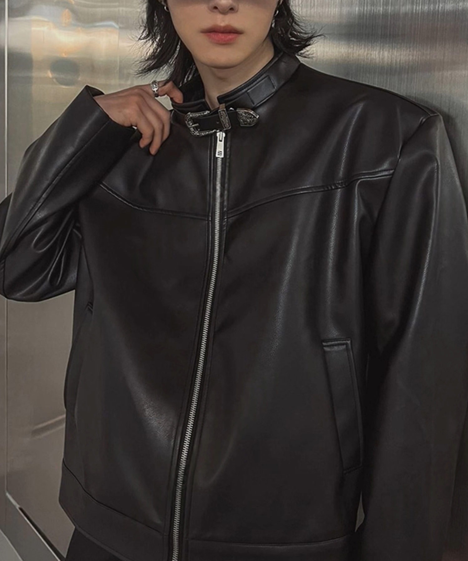 A'GEM/9 × .kom 『BENUSTA/べヌスタ』Metal Buckle Faux Leather