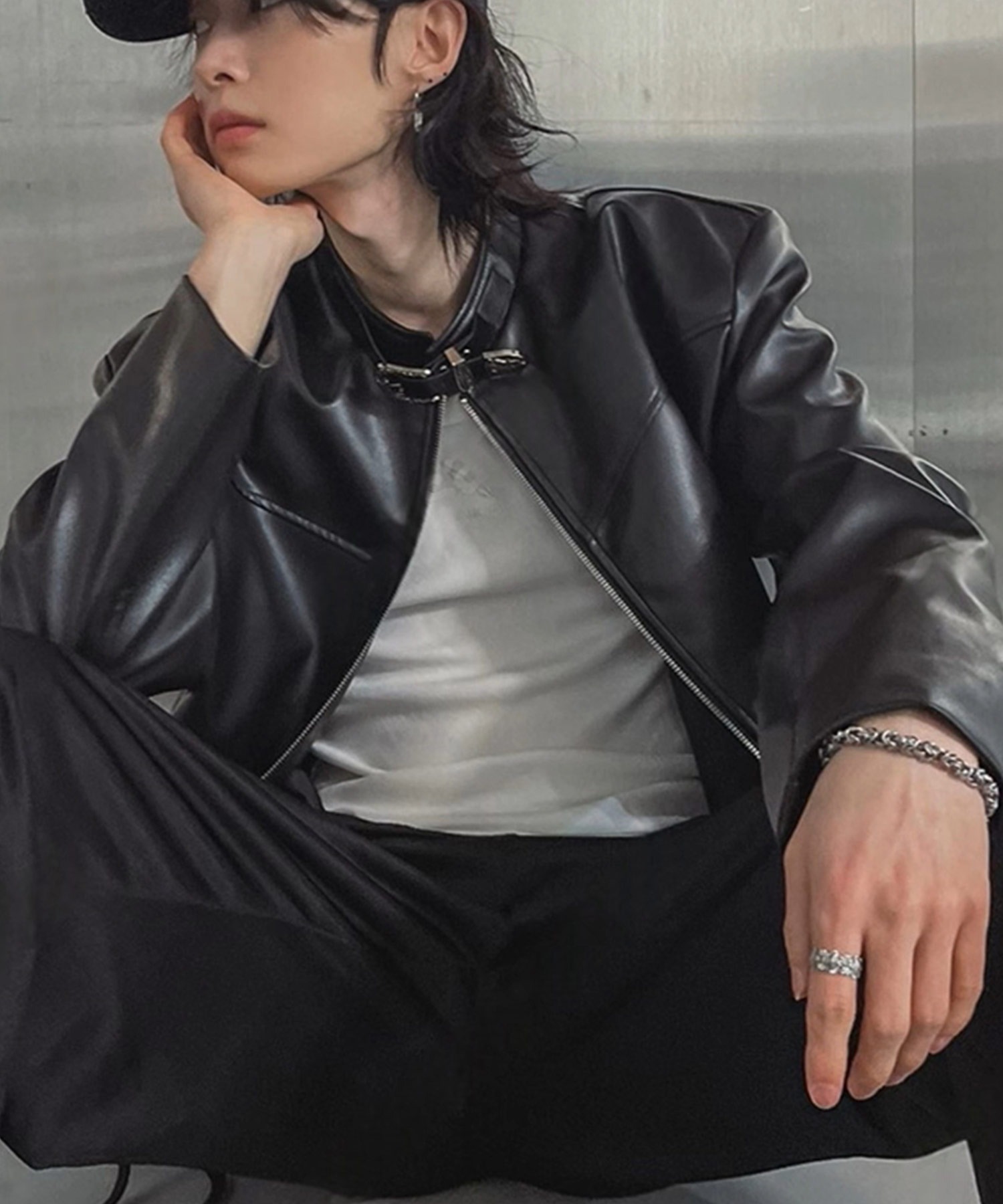 A'GEM/9 × .kom 『BENUSTA/べヌスタ』Metal Buckle Faux Leather