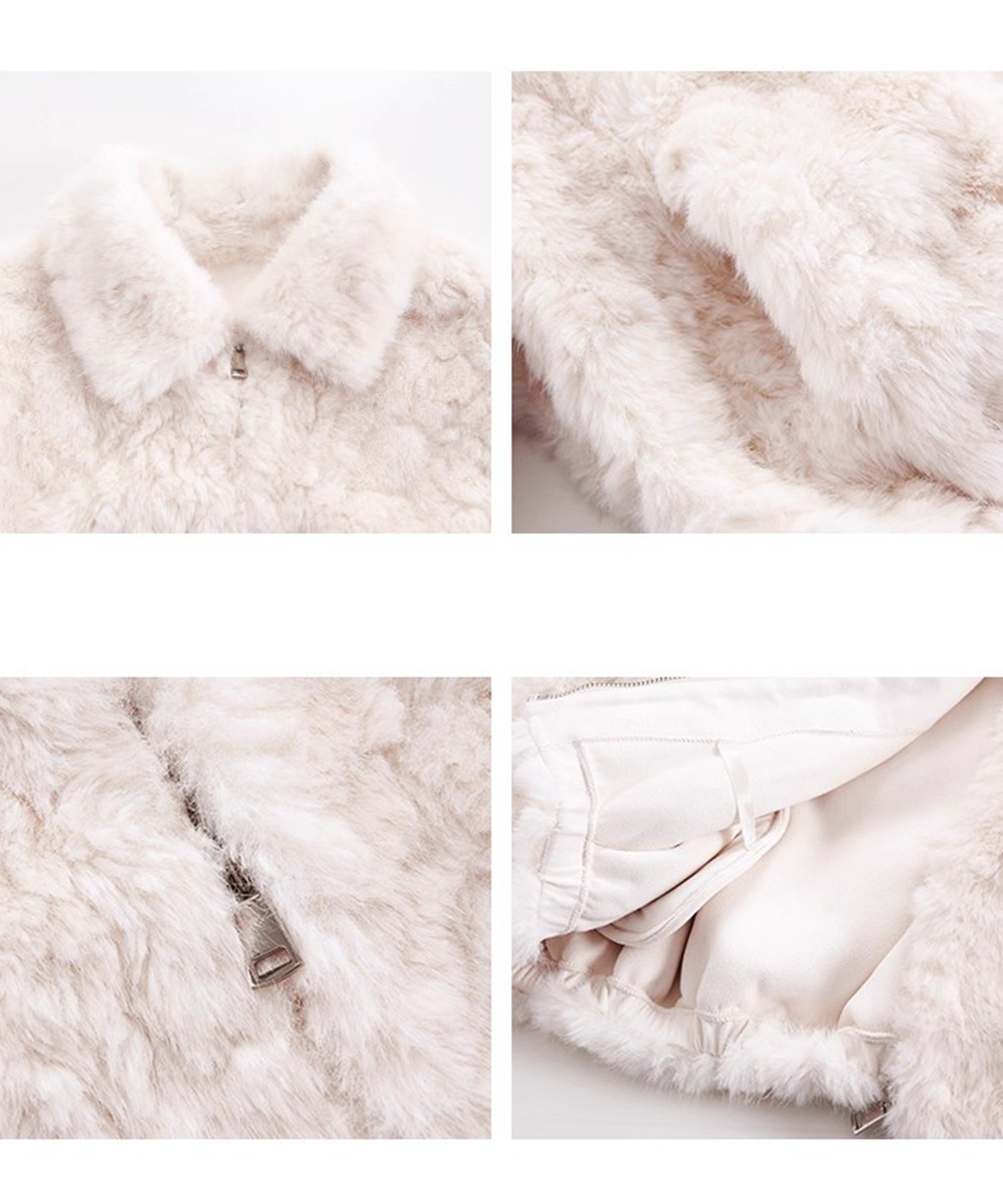 フロントジップ フェイクファージャケット FD25W207【Fano Studios