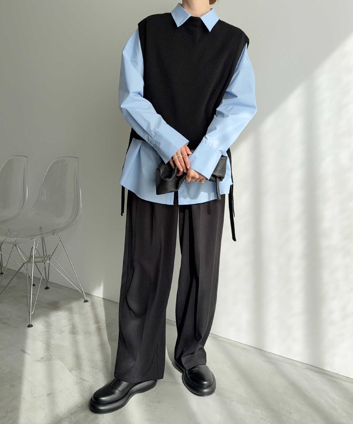 model：H166　着用サイズ：F