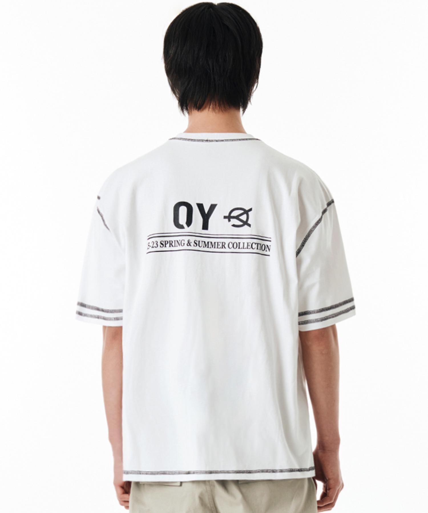 OY/オーワイ』 COVER STITCH LOGO T/カバーステッチロゴ Tシャツ 半袖