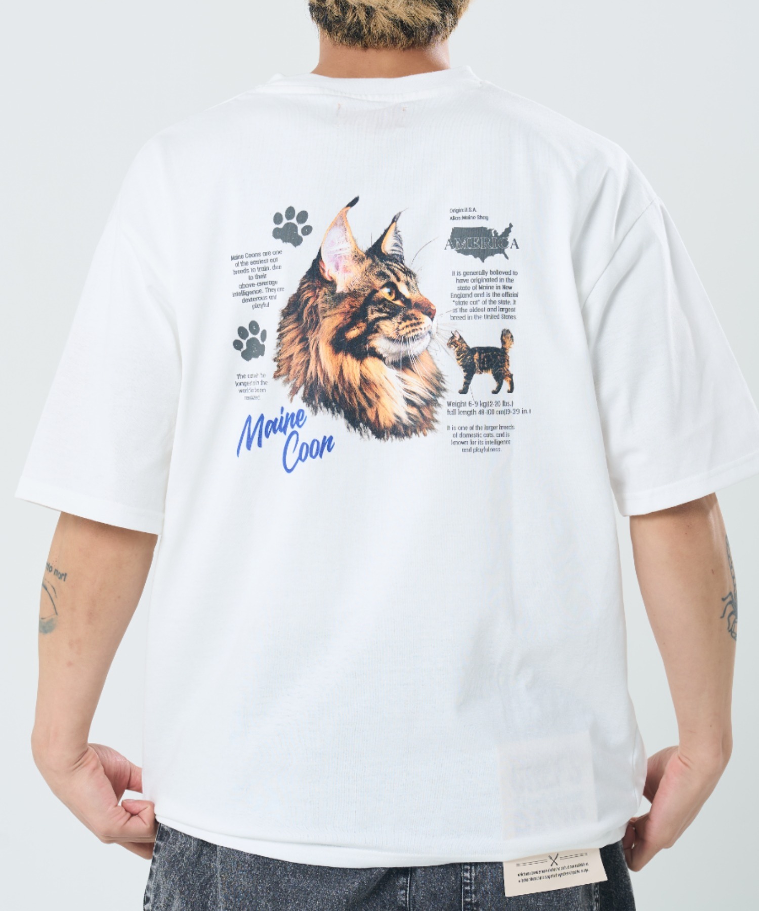 Профильная анимал футболка (M1) — принт "Profile Animal" TEE