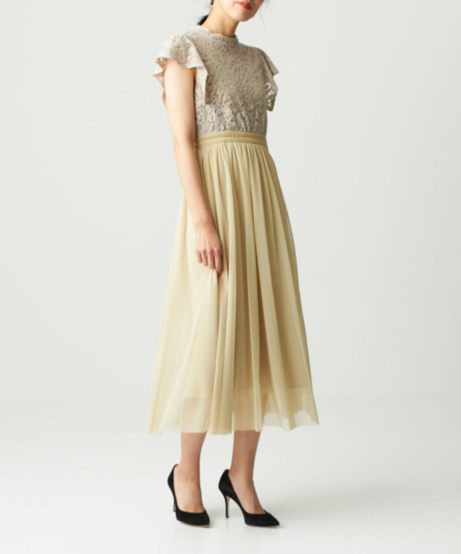 商品詳細 Emmel Refines P レース チュール フィット フレアワンピース Outlet アウトレット 公式通販