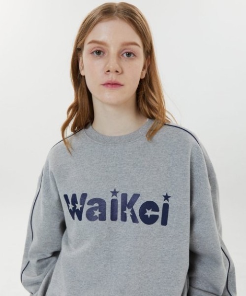 A'GAM/9×.kom『WaiKei/ワイケイ』Piping star logo sweatshirts