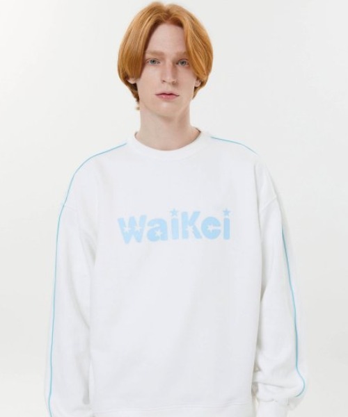 A'GAM/9×.kom『WaiKei/ワイケイ』Piping star logo sweatshirts/スター