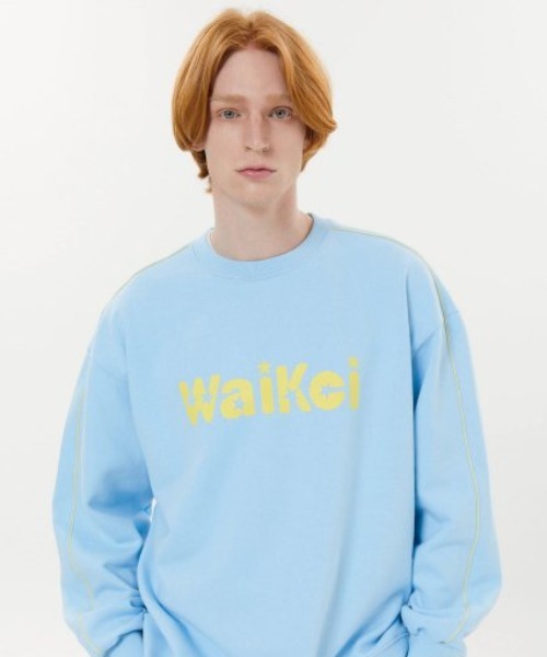 A´GAM/9×.kom『WaiKei/ワイケイ』Piping star logo sweatshirts/スター