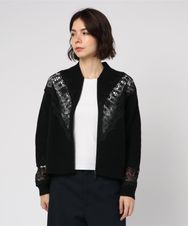 BEAR LACEワッフル編カーディガン