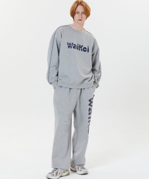 ★Wai Kei★ Logo embroidered sweatpants black YKBE01PT06-3 MUSINSA公式 | WAI KEI Logo embroidered sweatpants black