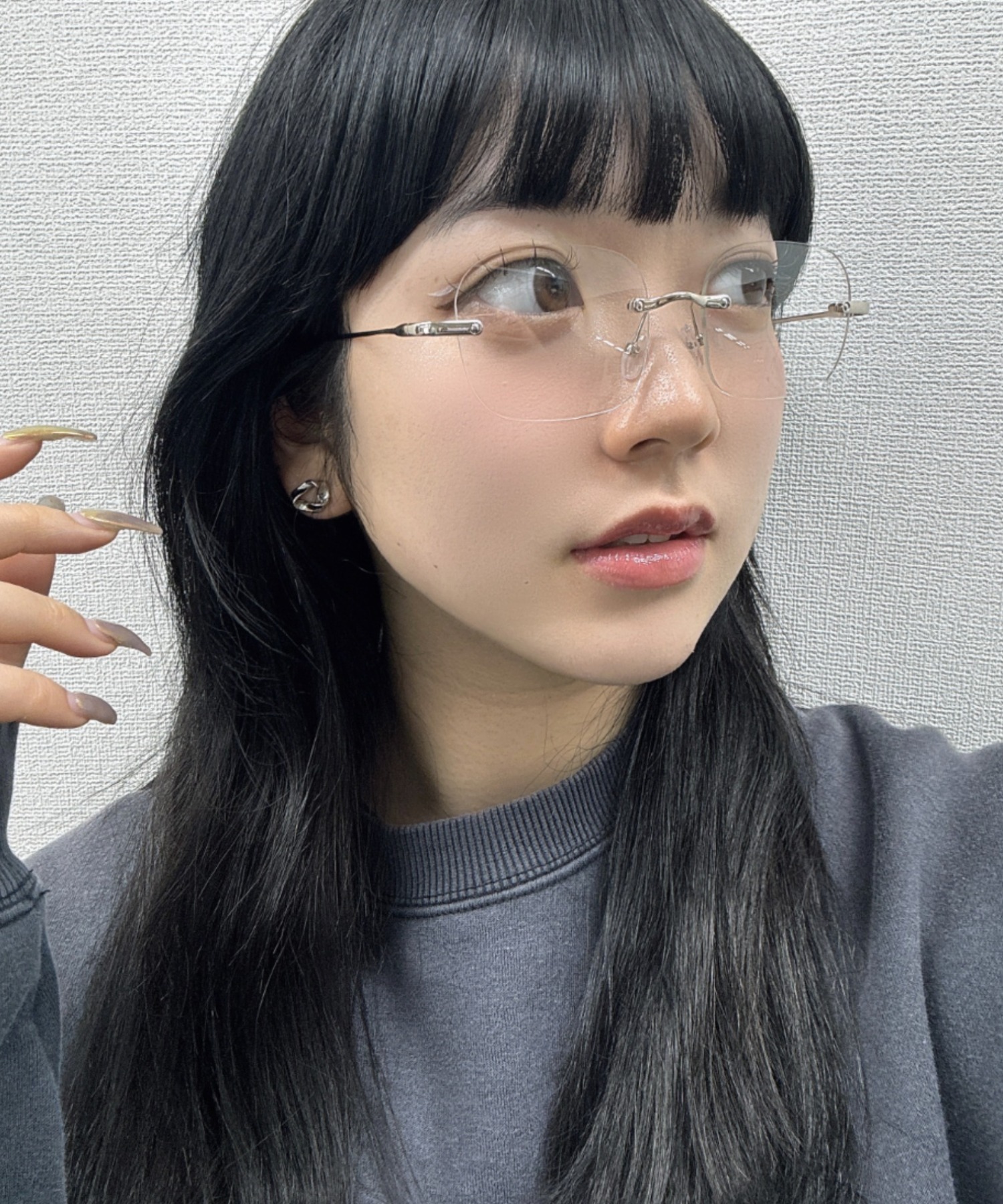 A'GEM/9 × .kom 『.KOM/ドットケーオーエム』 フレームレスメガネ .KOM