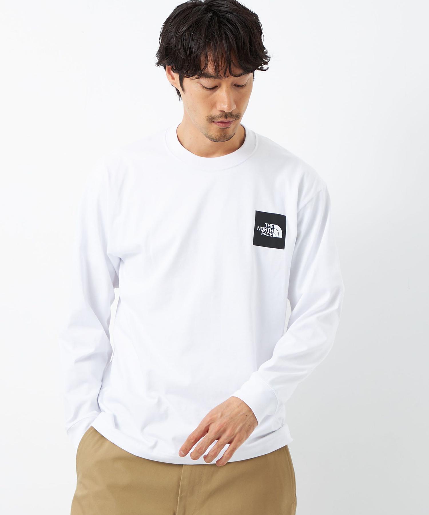 THE NORTH FACE ロングスリーブスクエアロゴティー Tシャツ ロンT