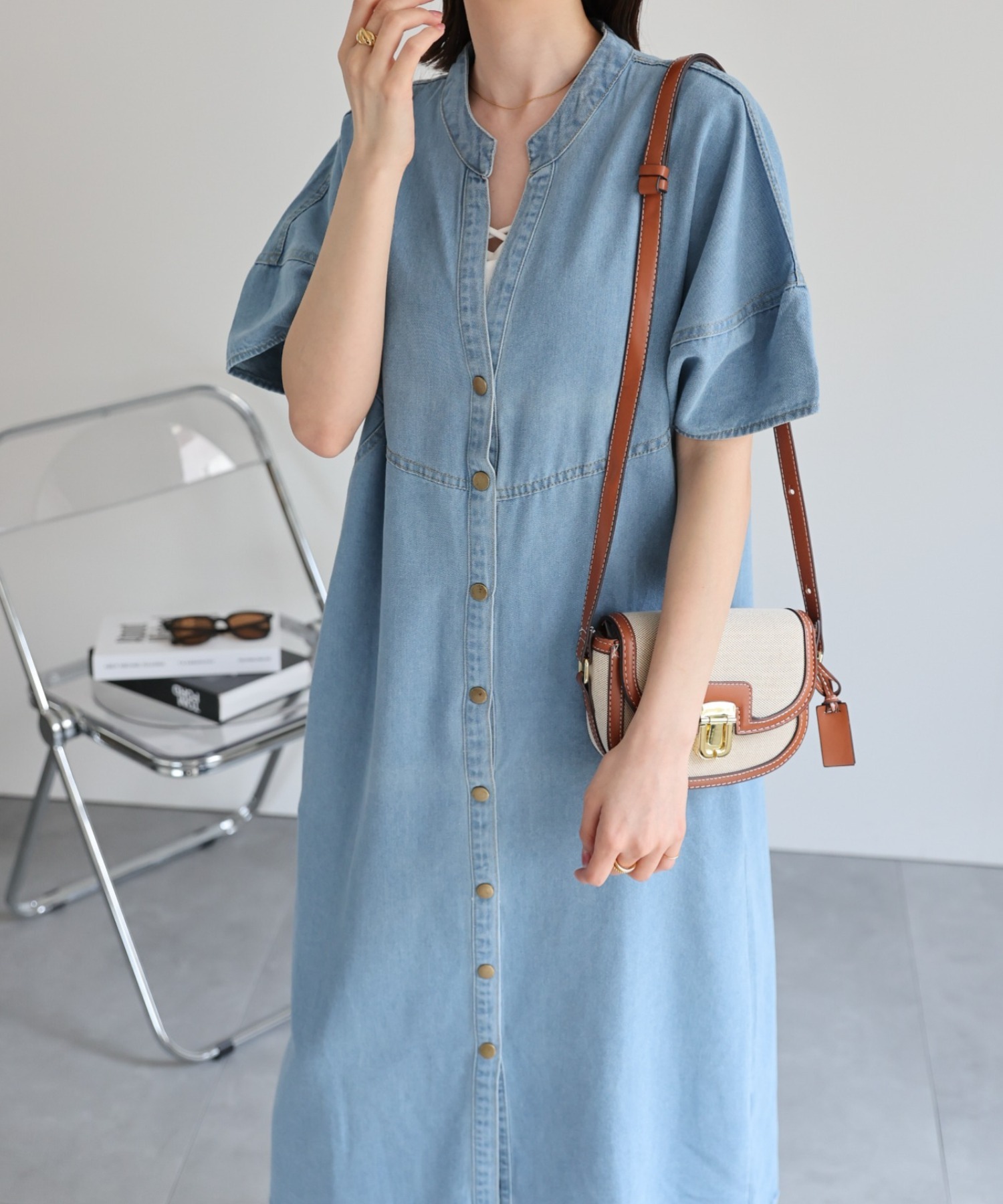 model：162cm 着用サイズ：F(M相当)