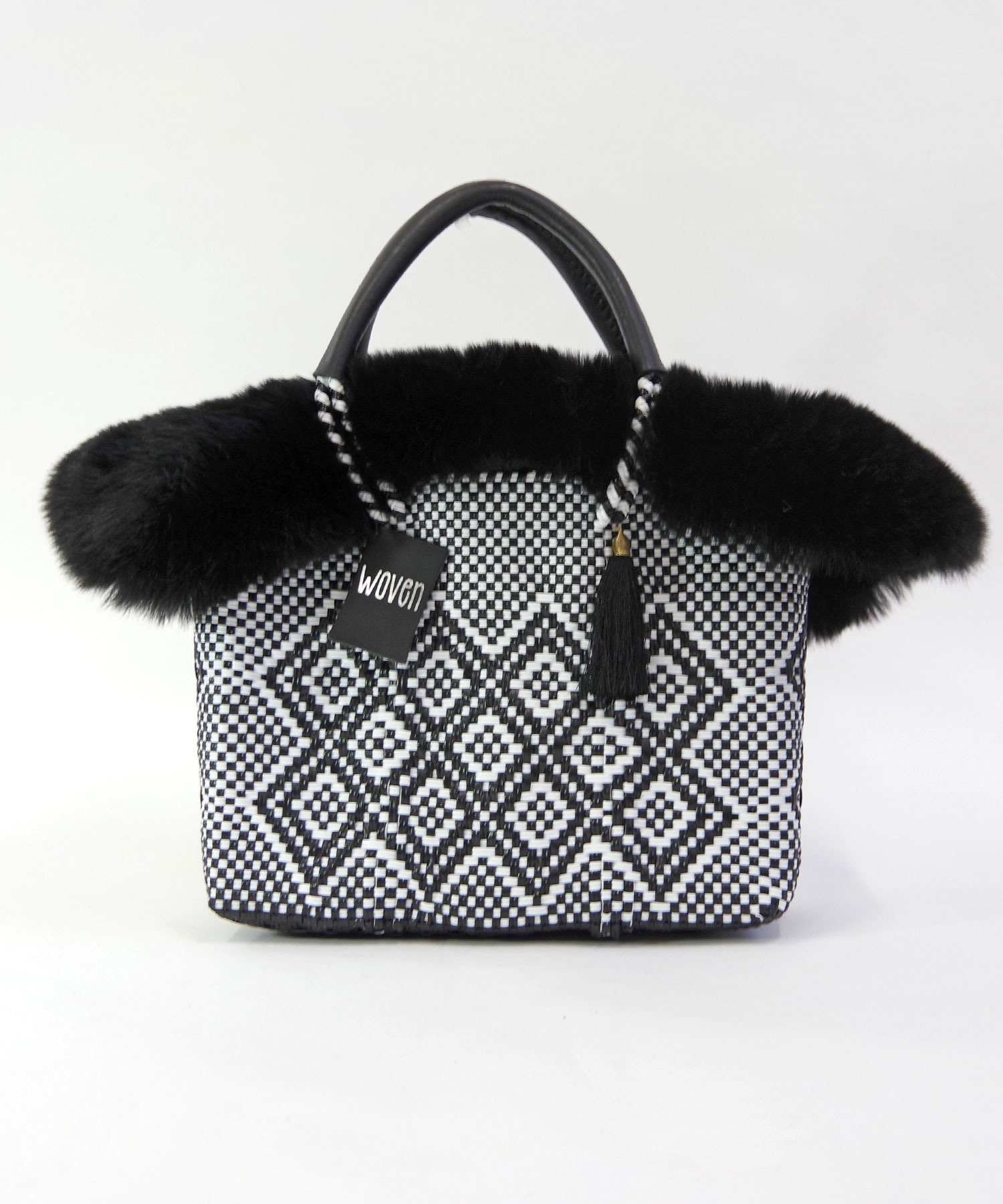 WOVEN (ウーヴン) / エコファーフラップカバー+バスケットバッグ 2点