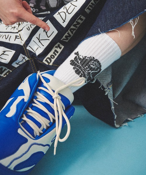 A'GEM/9 × .kom 『GALFY/ガルフィー』ロゴJQDソックス セレクト