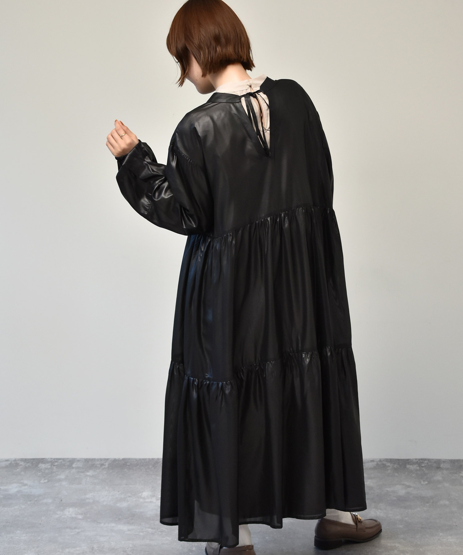 バックリボンシアーワンピ Retro Girl Retro Girl Online Store レトロガールオンラインストア