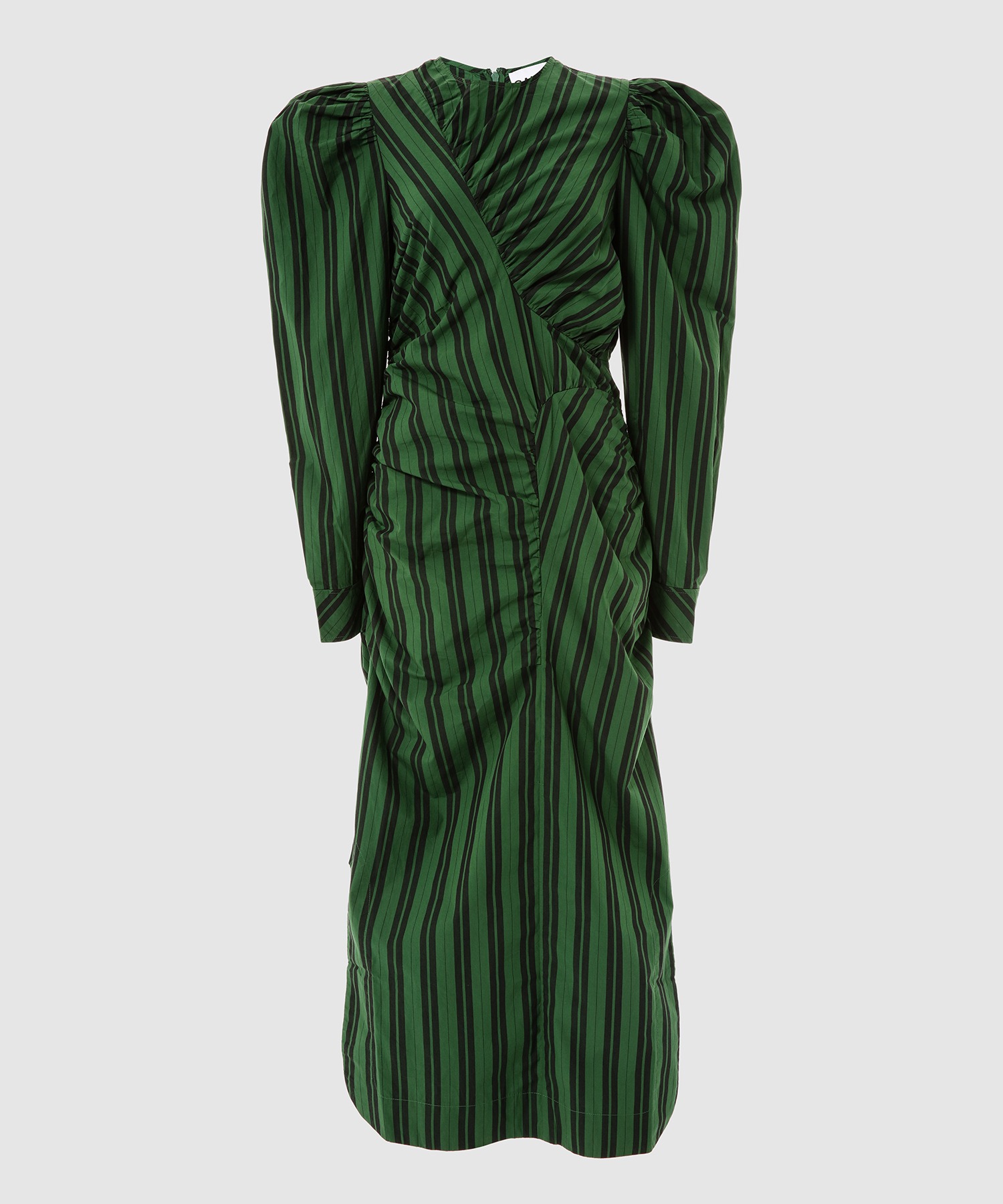 GANNIMaxi Dress / Stripe Cotton
