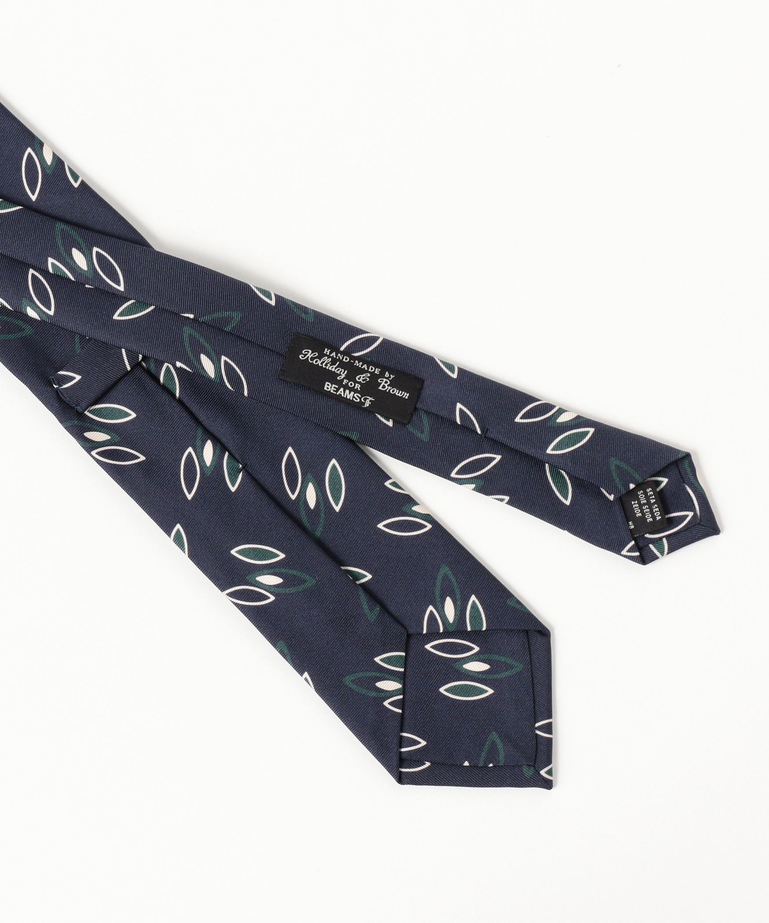 Holliday & Brown / シルク 小紋柄 プリント ネクタイ