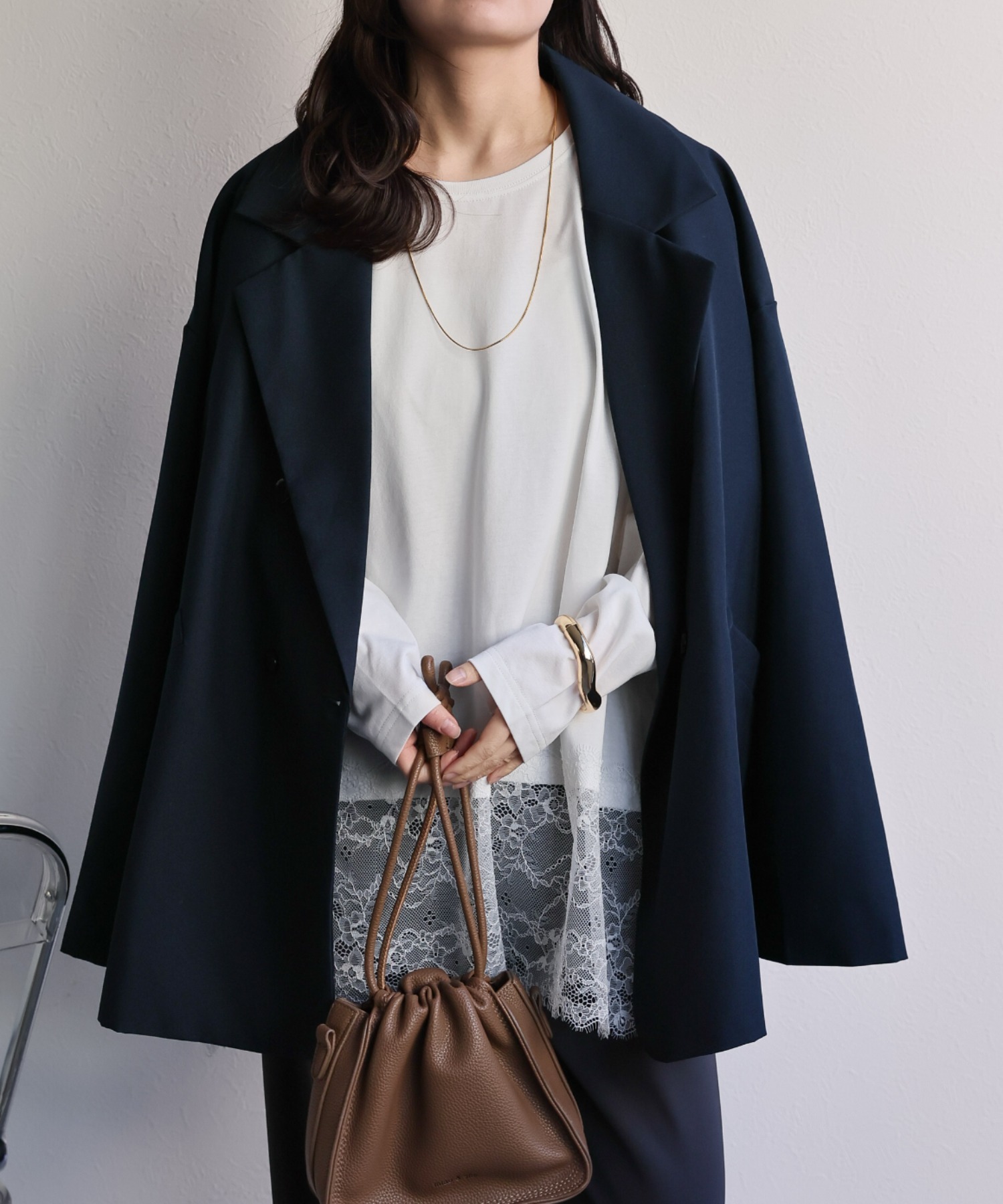model：156cm 着用サイズ：FREE