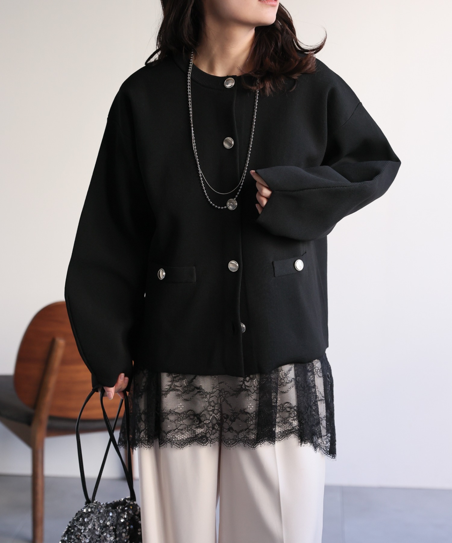 model：156cm 着用サイズ：FREE