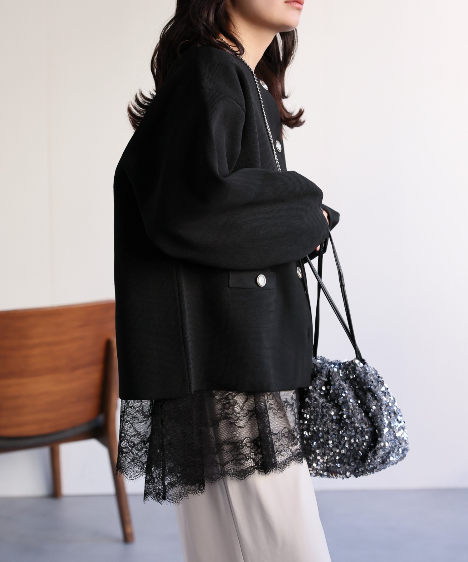 model：156cm 着用サイズ：FREE