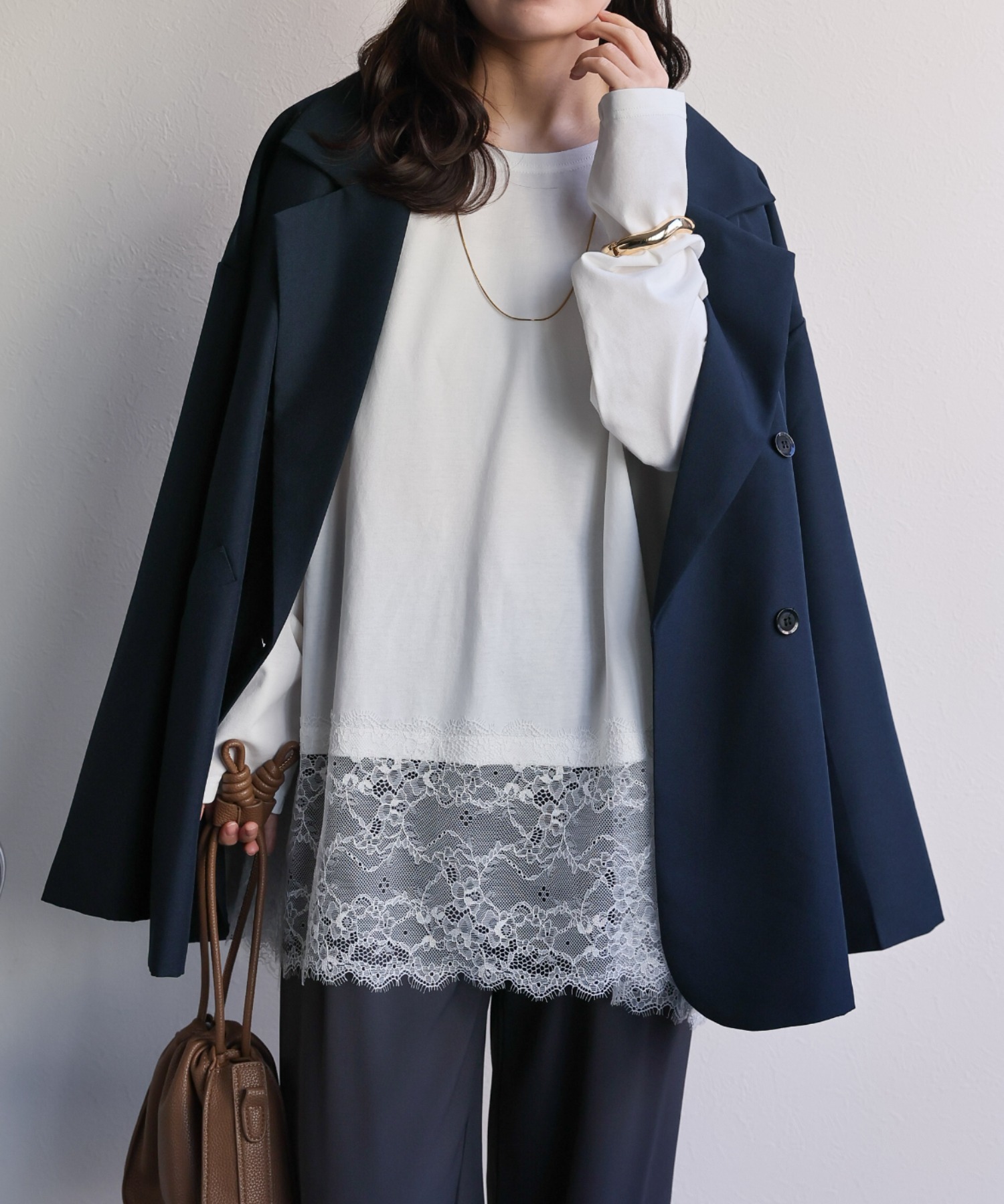 model：156cm 着用サイズ：FREE