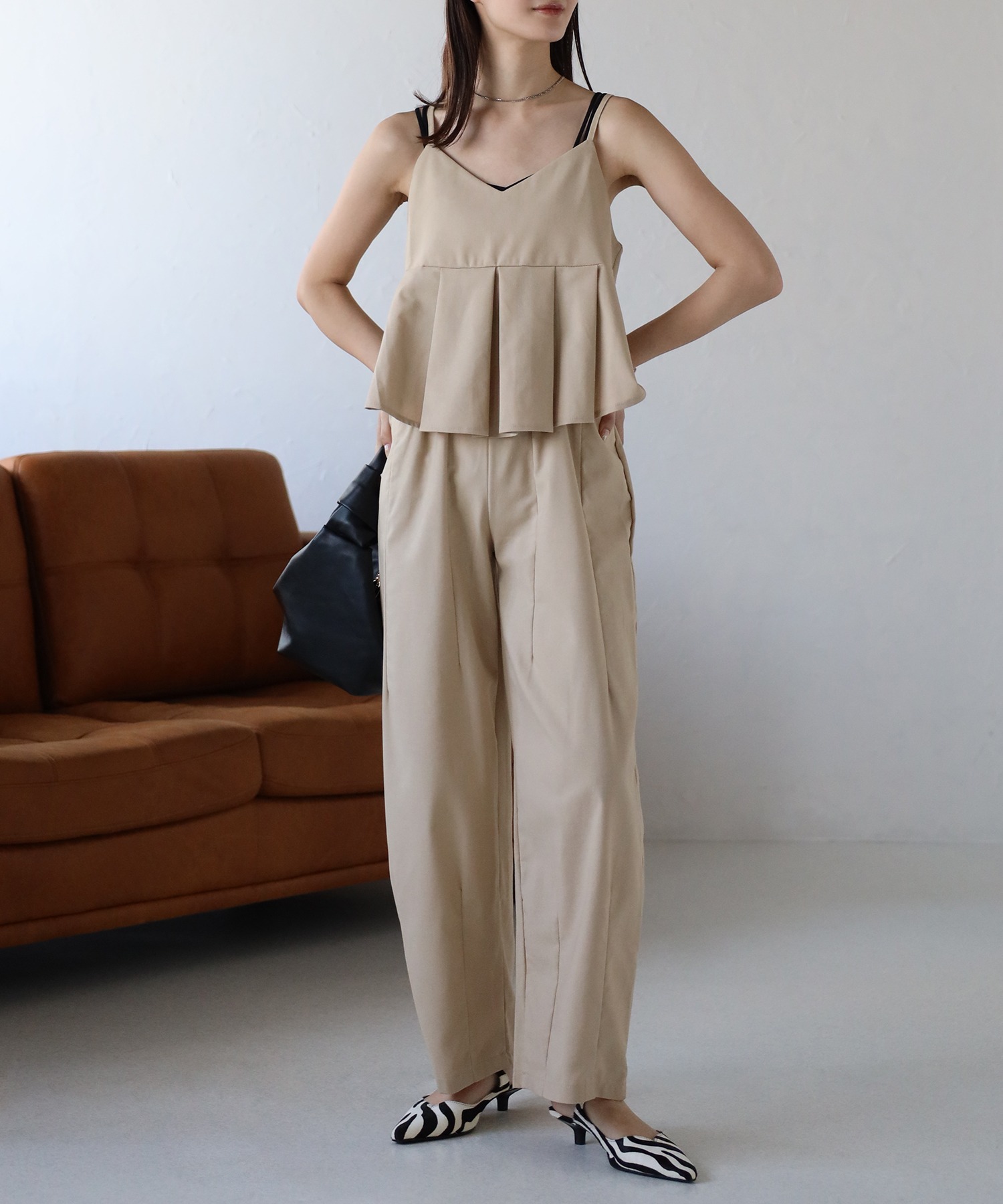 model：162cm 着用サイズ：F
