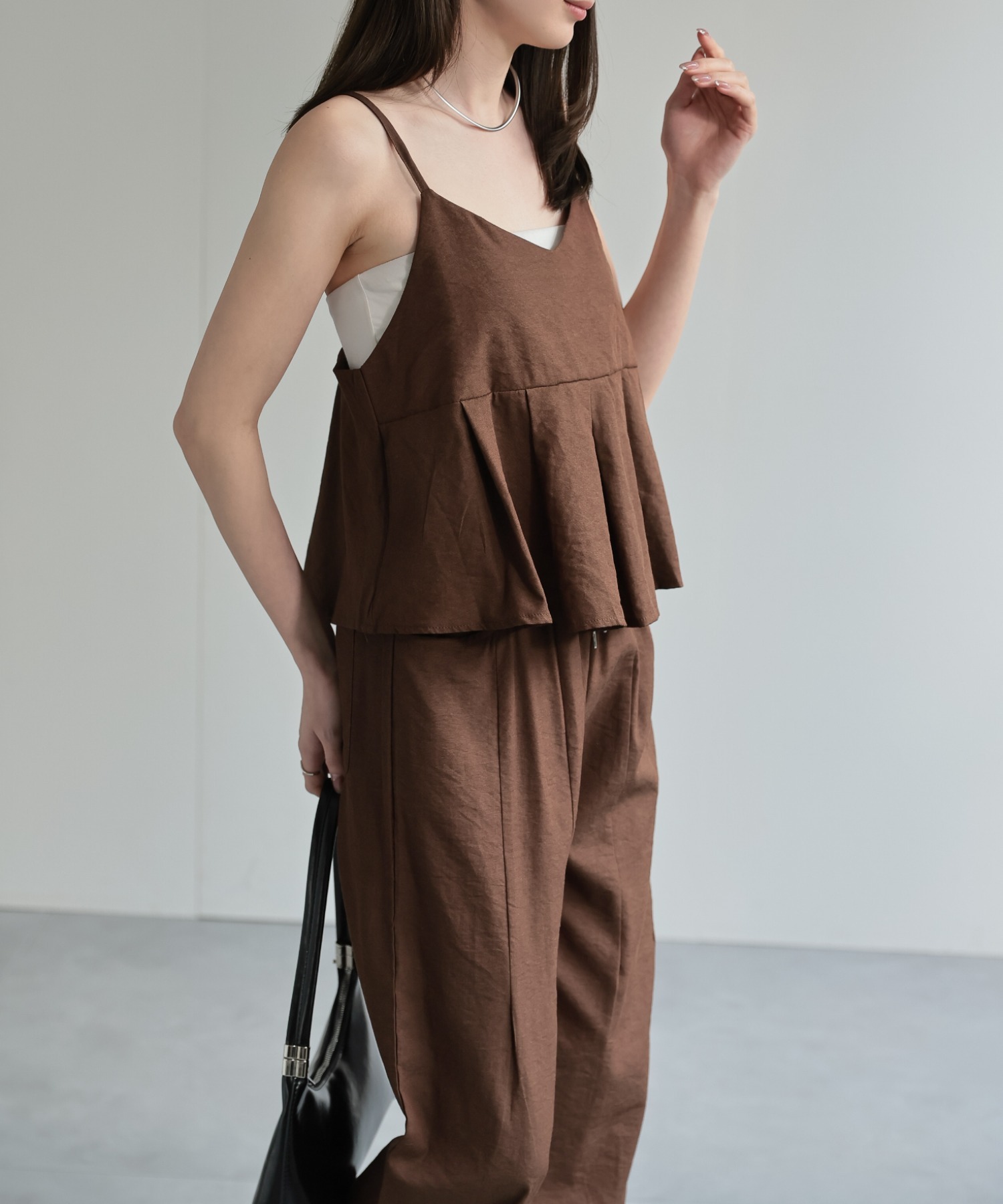 model：162cm 着用サイズ：F