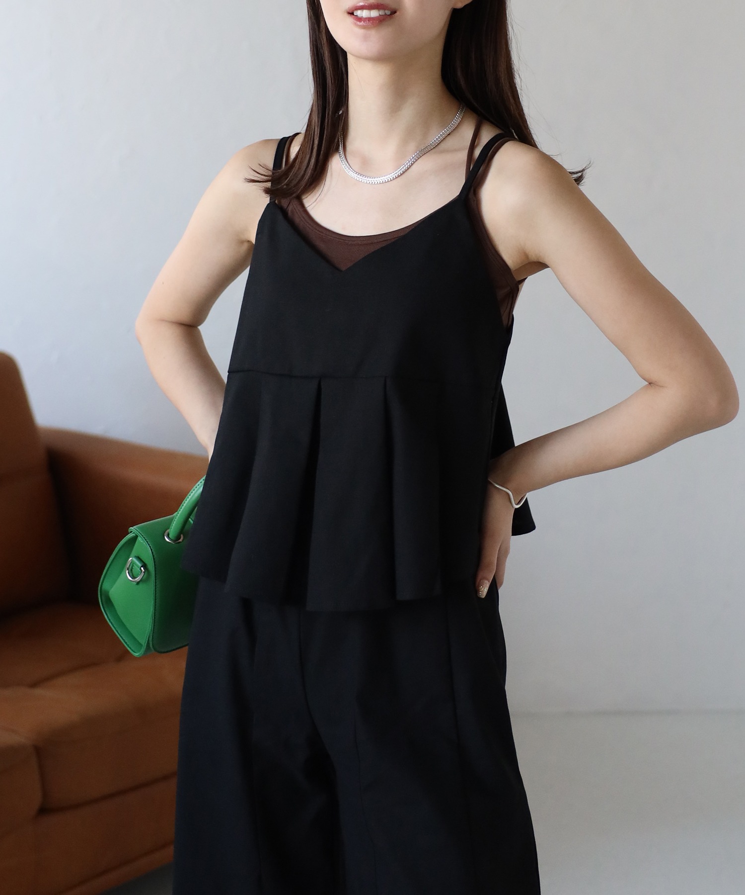model：162cm 着用サイズ：F