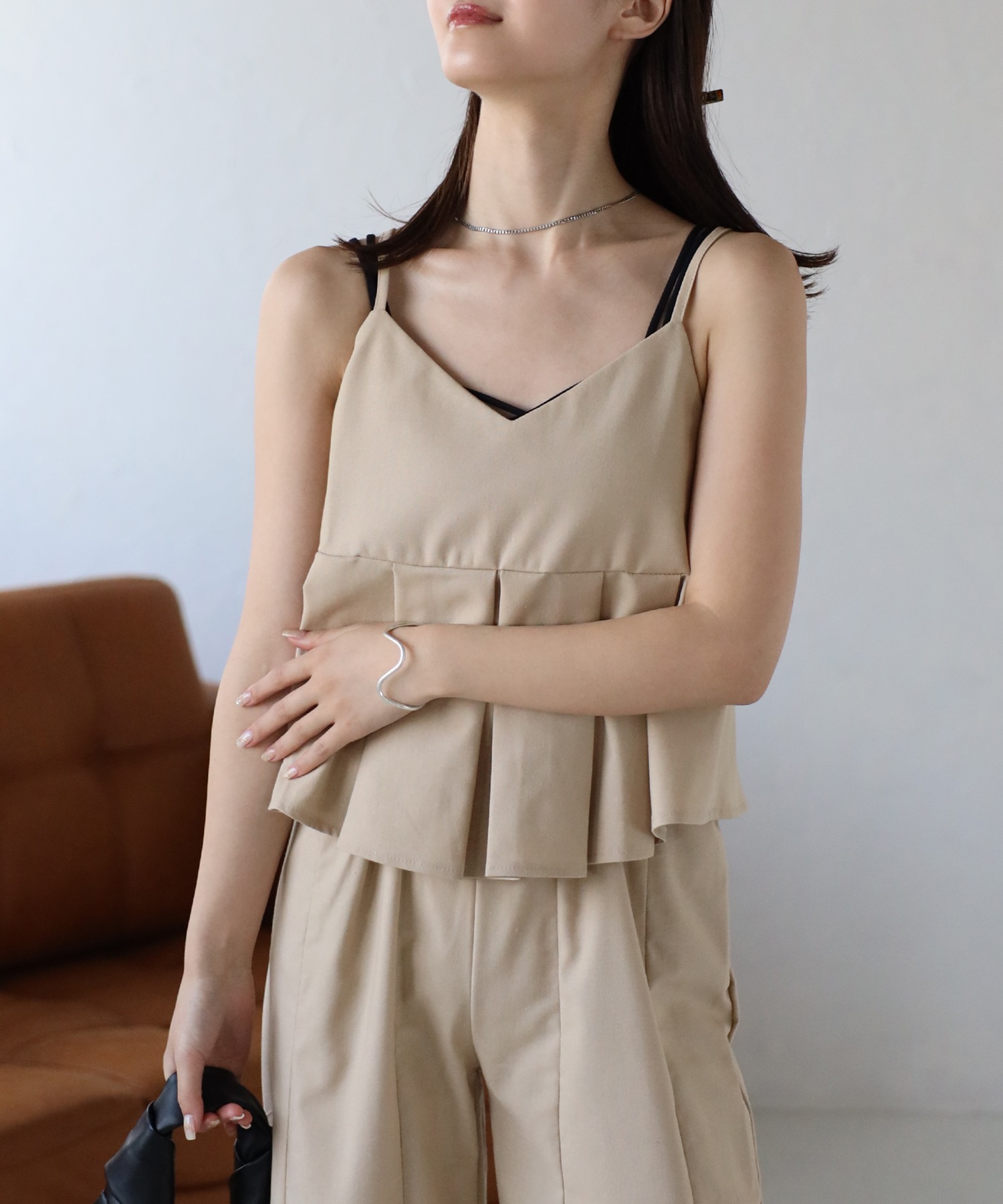 model：162cm 着用サイズ：F