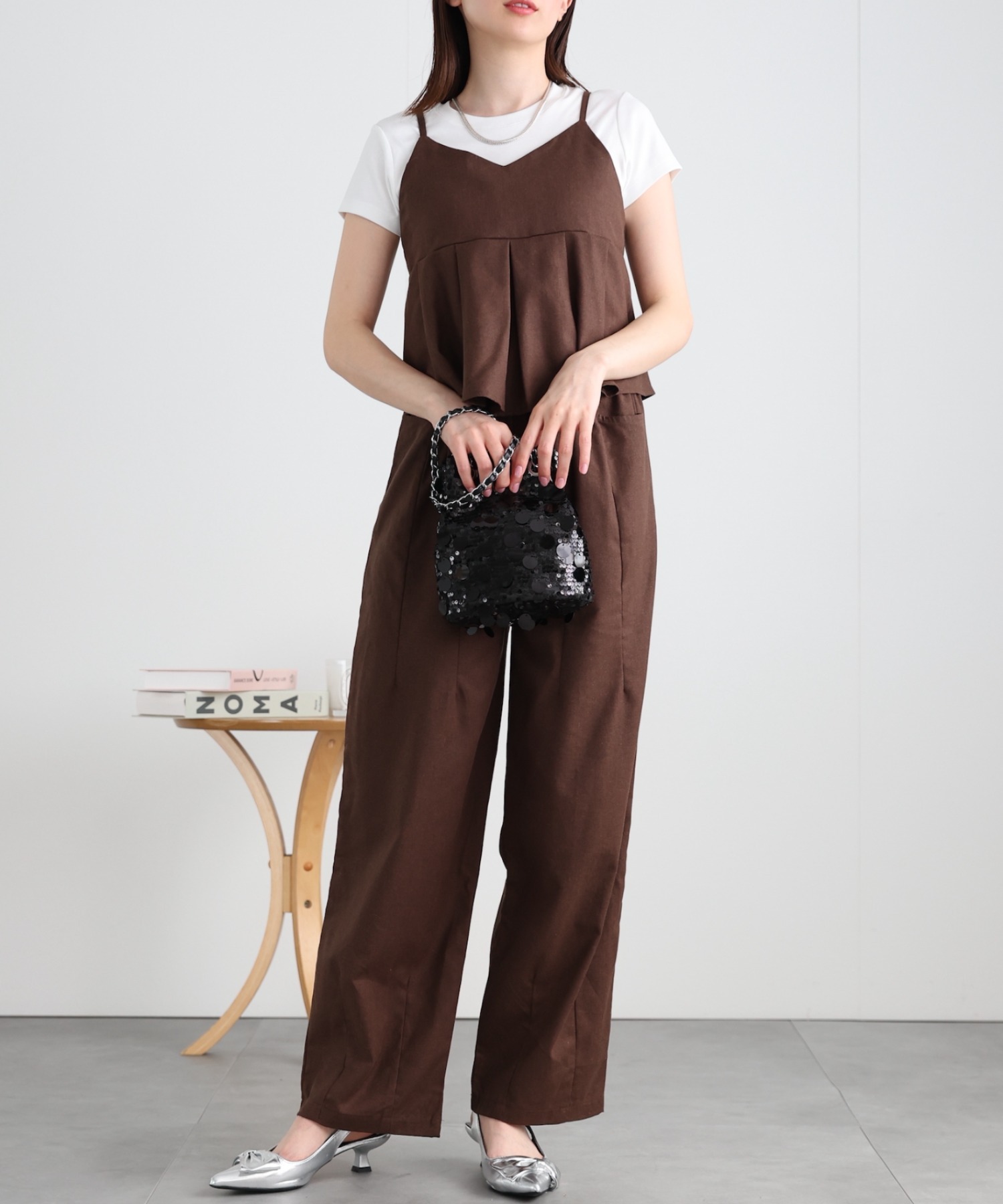 model：162cm 着用サイズ：F