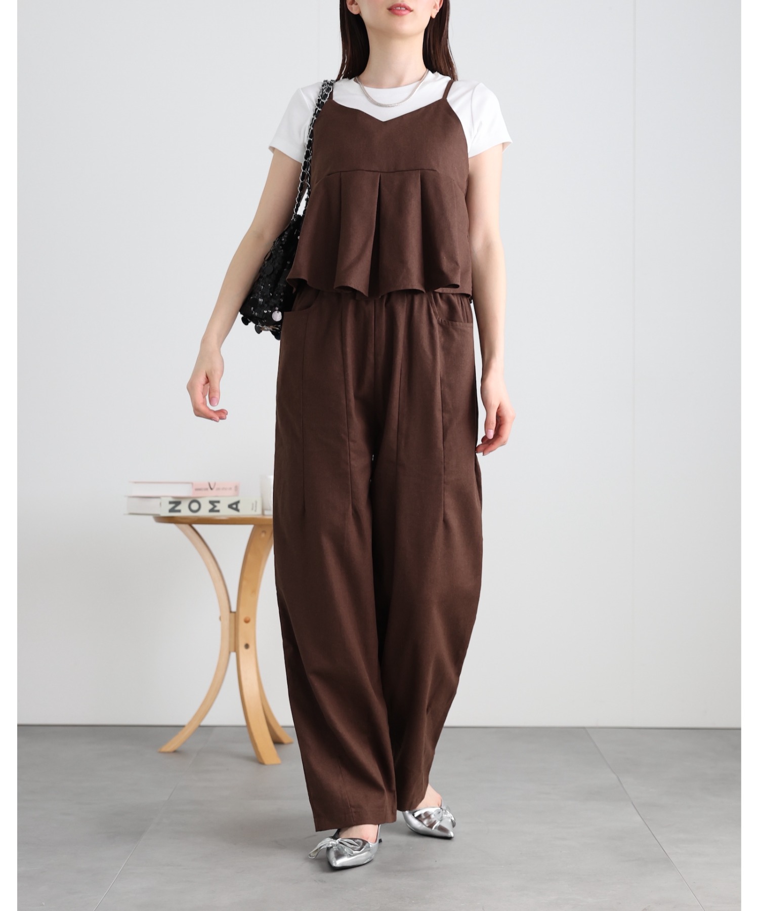 model：162cm 着用サイズ：F