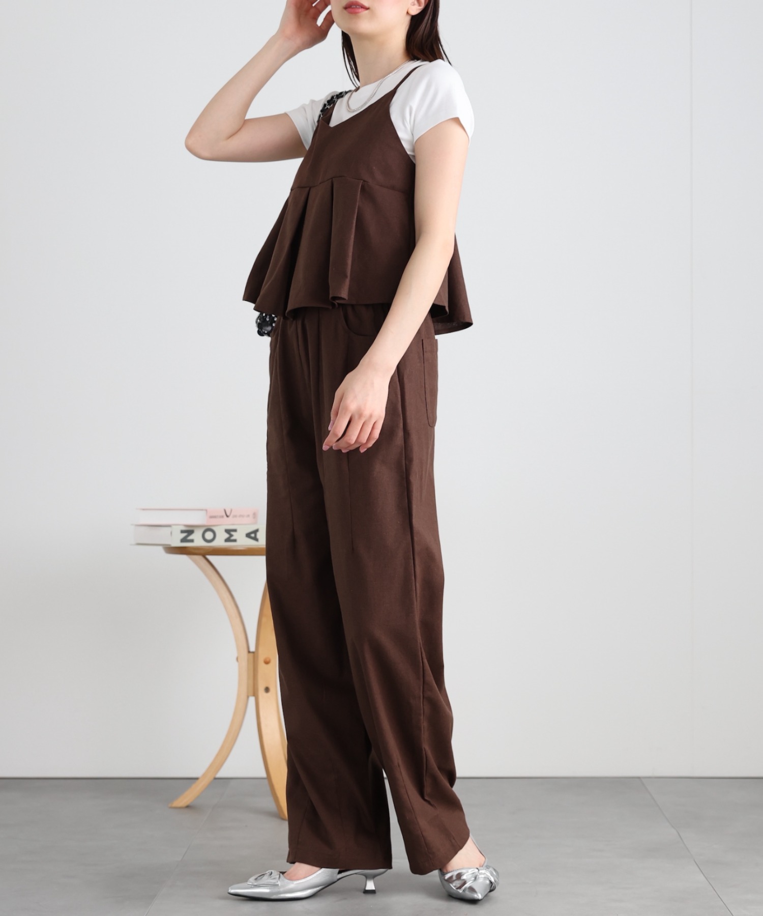 model：162cm 着用サイズ：F