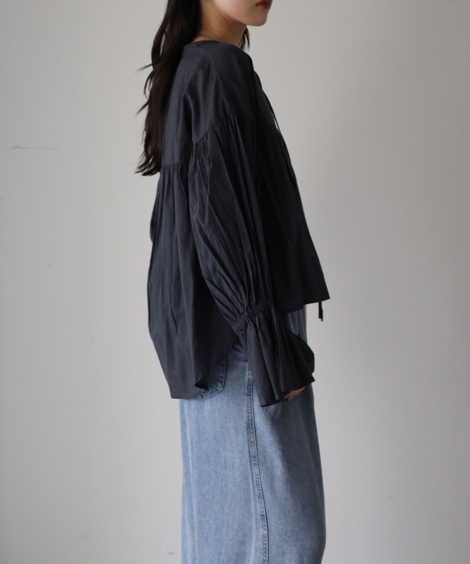 model：164cm. 着用サイズ：FREE