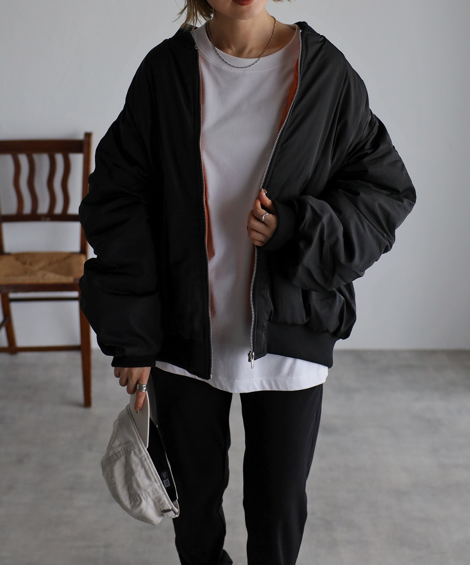 model：H158 着用サイズ：FREE