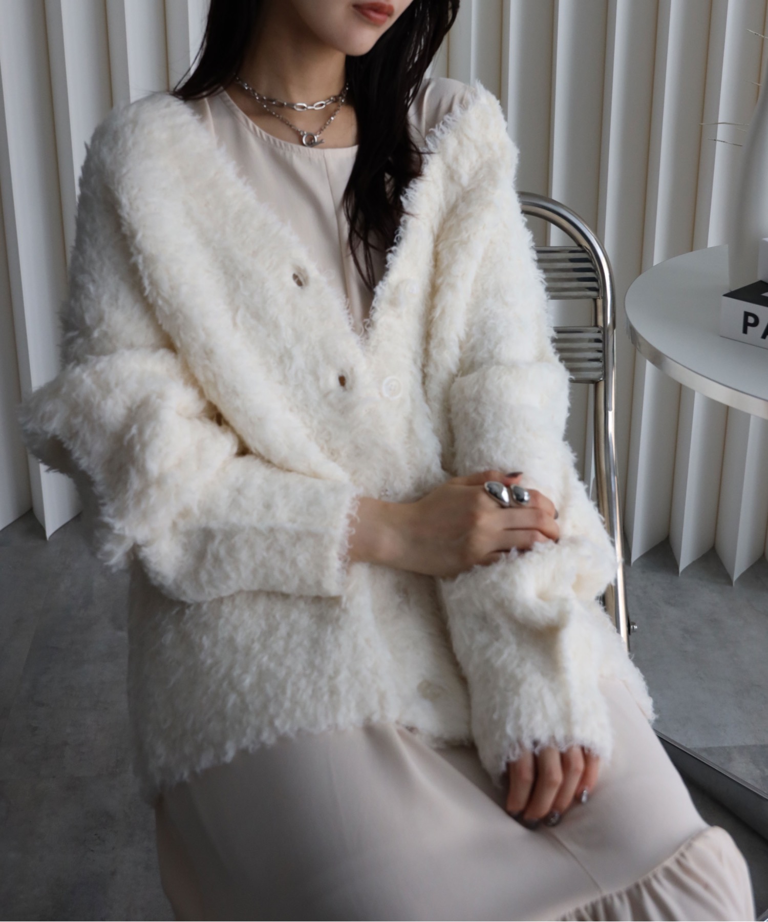 model：164cm. 着用サイズ：FREE