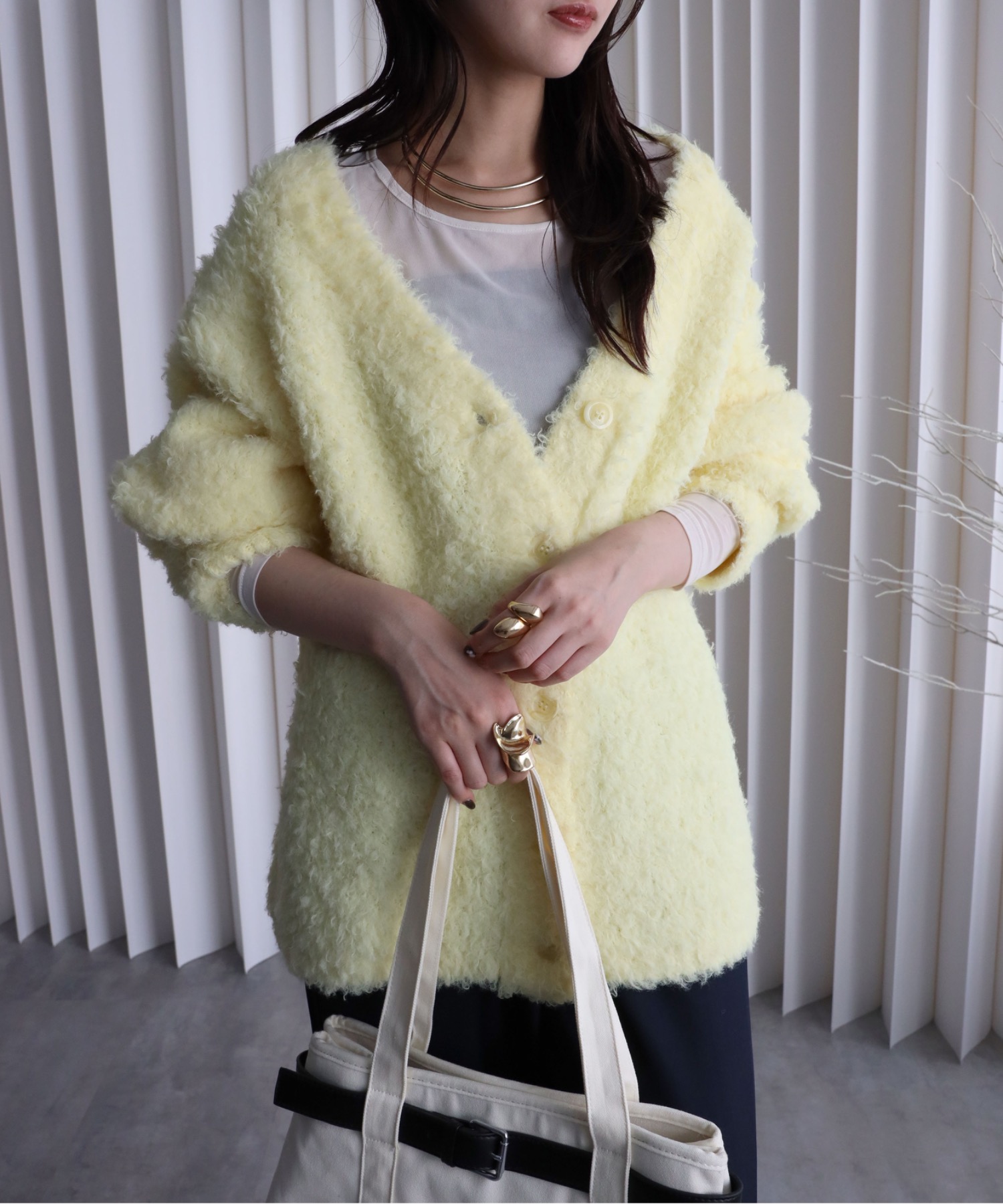model：164cm. 着用サイズ：FREE