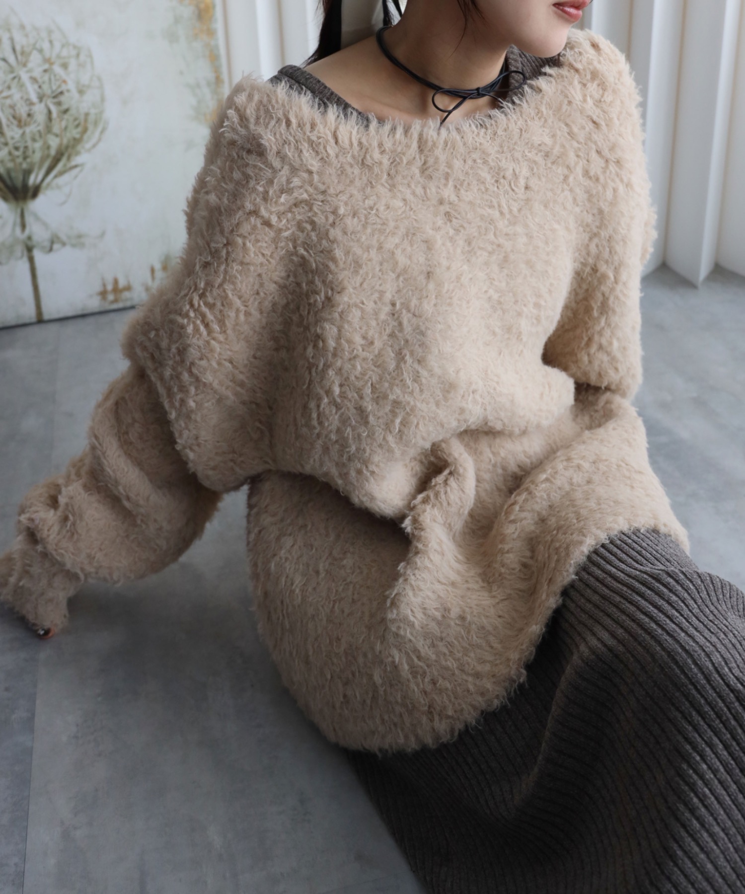 model：164cm. 着用サイズ：FREE