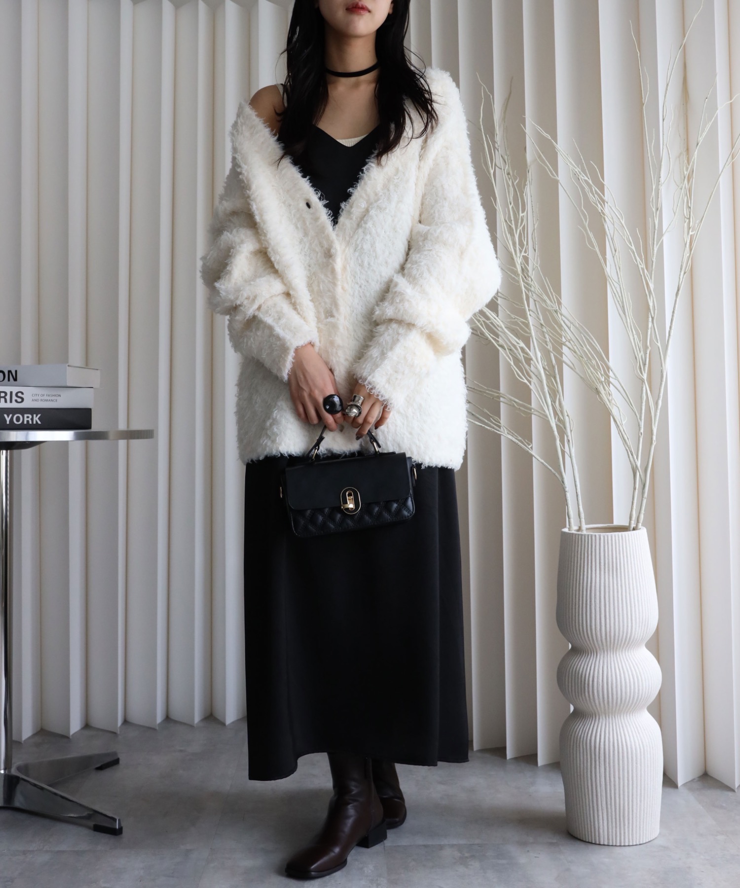 model：164cm. 着用サイズ：FREE