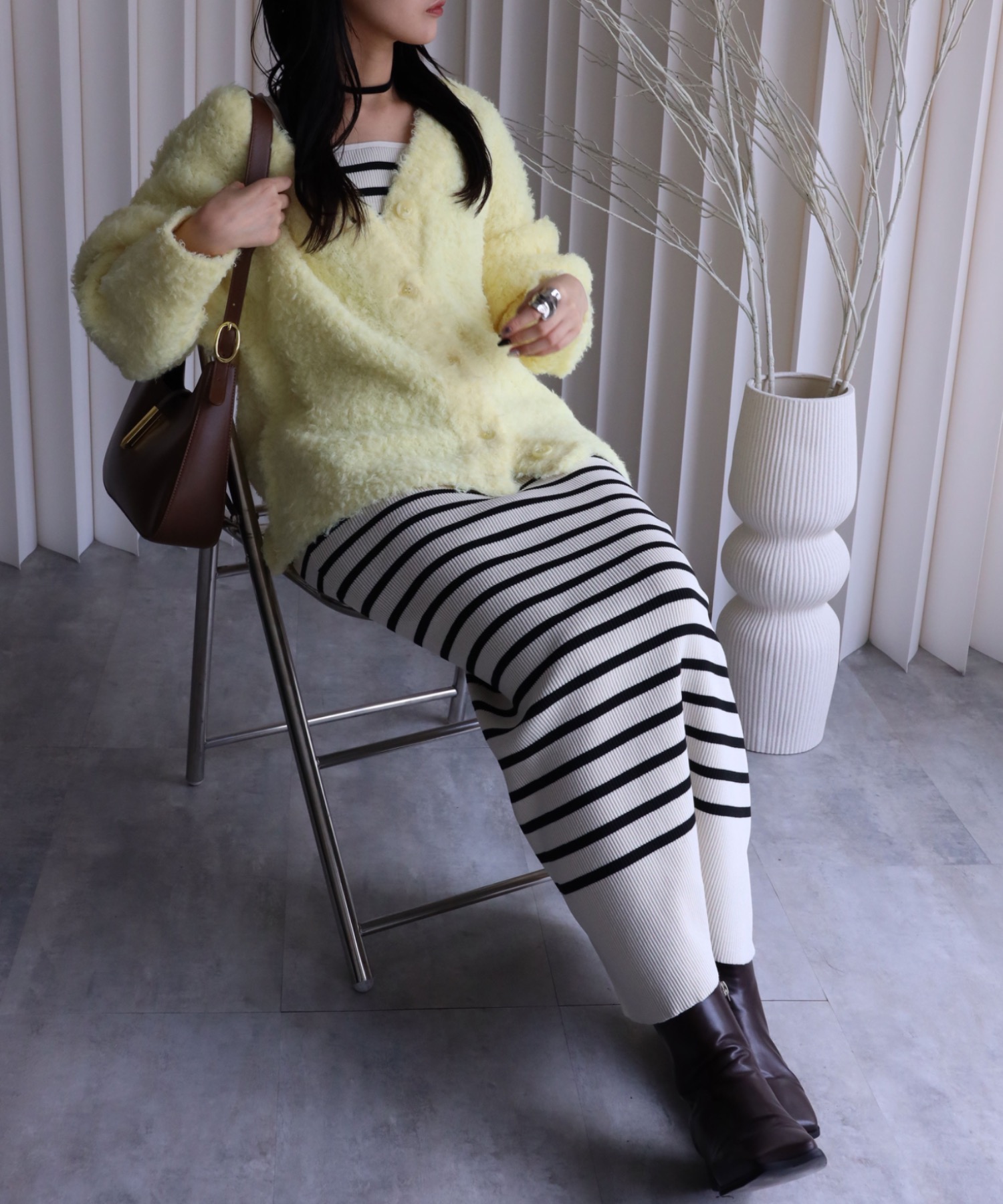 model：164cm. 着用サイズ：FREE