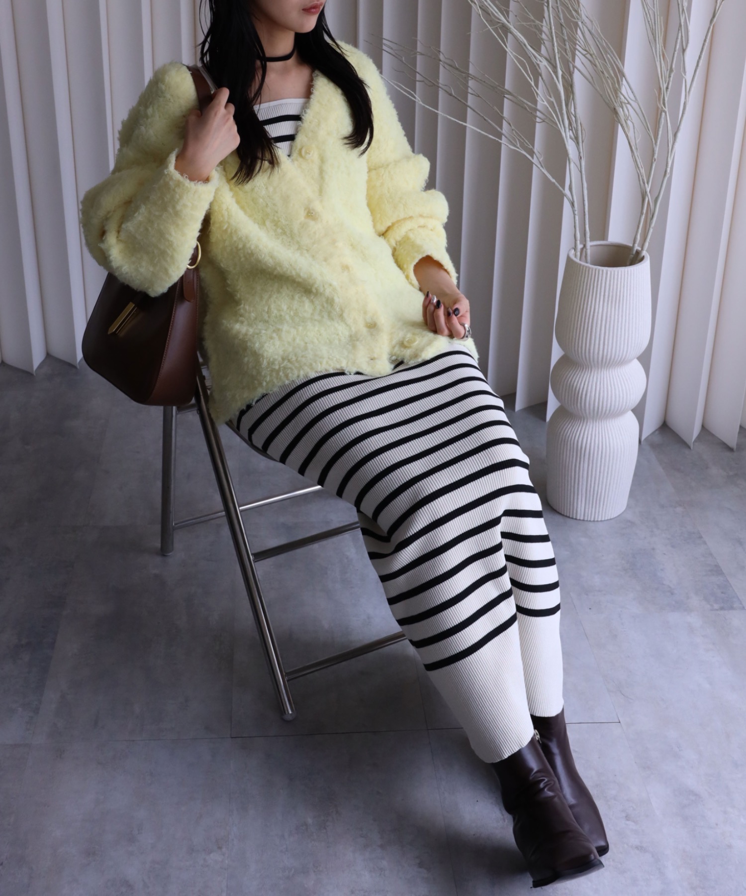 model：164cm. 着用サイズ：FREE