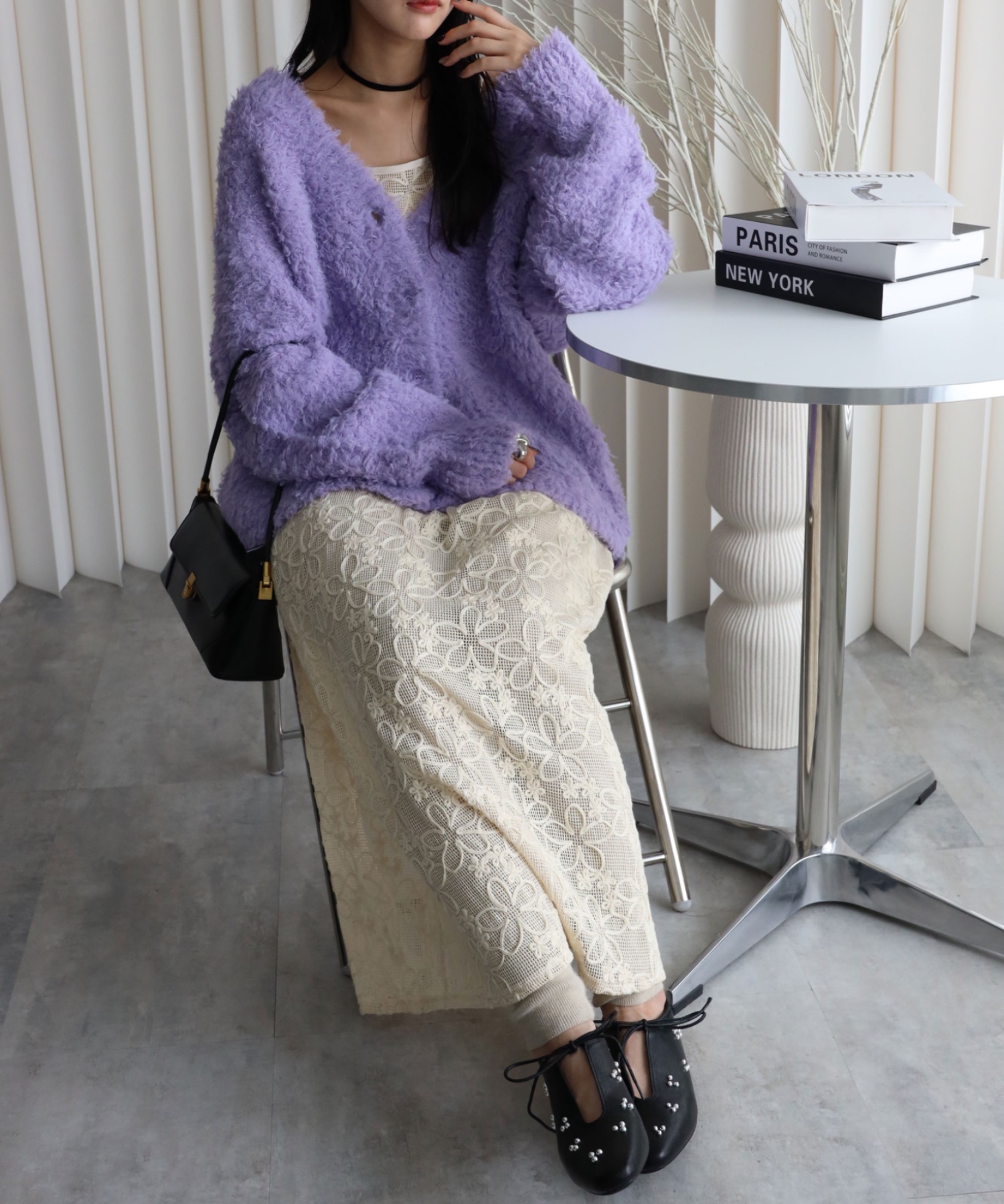 model：164cm. 着用サイズ：FREE