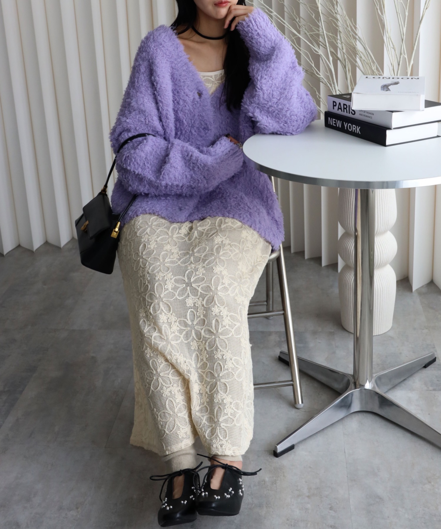 model：164cm. 着用サイズ：FREE