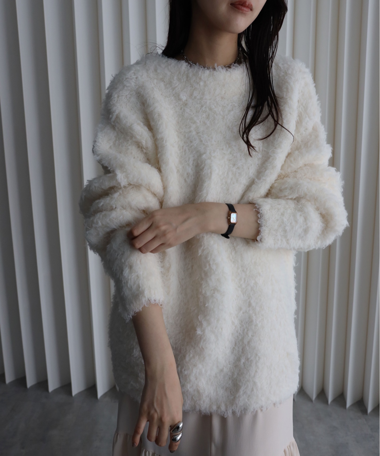 model：164cm. 着用サイズ：FREE