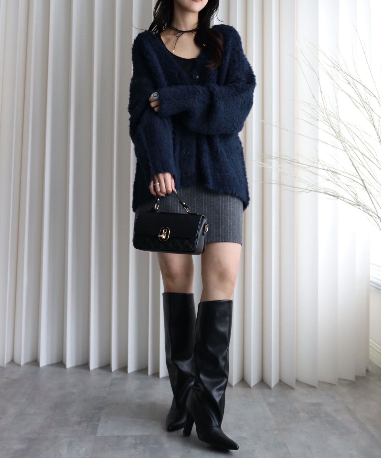 model：164cm. 着用サイズ：FREE