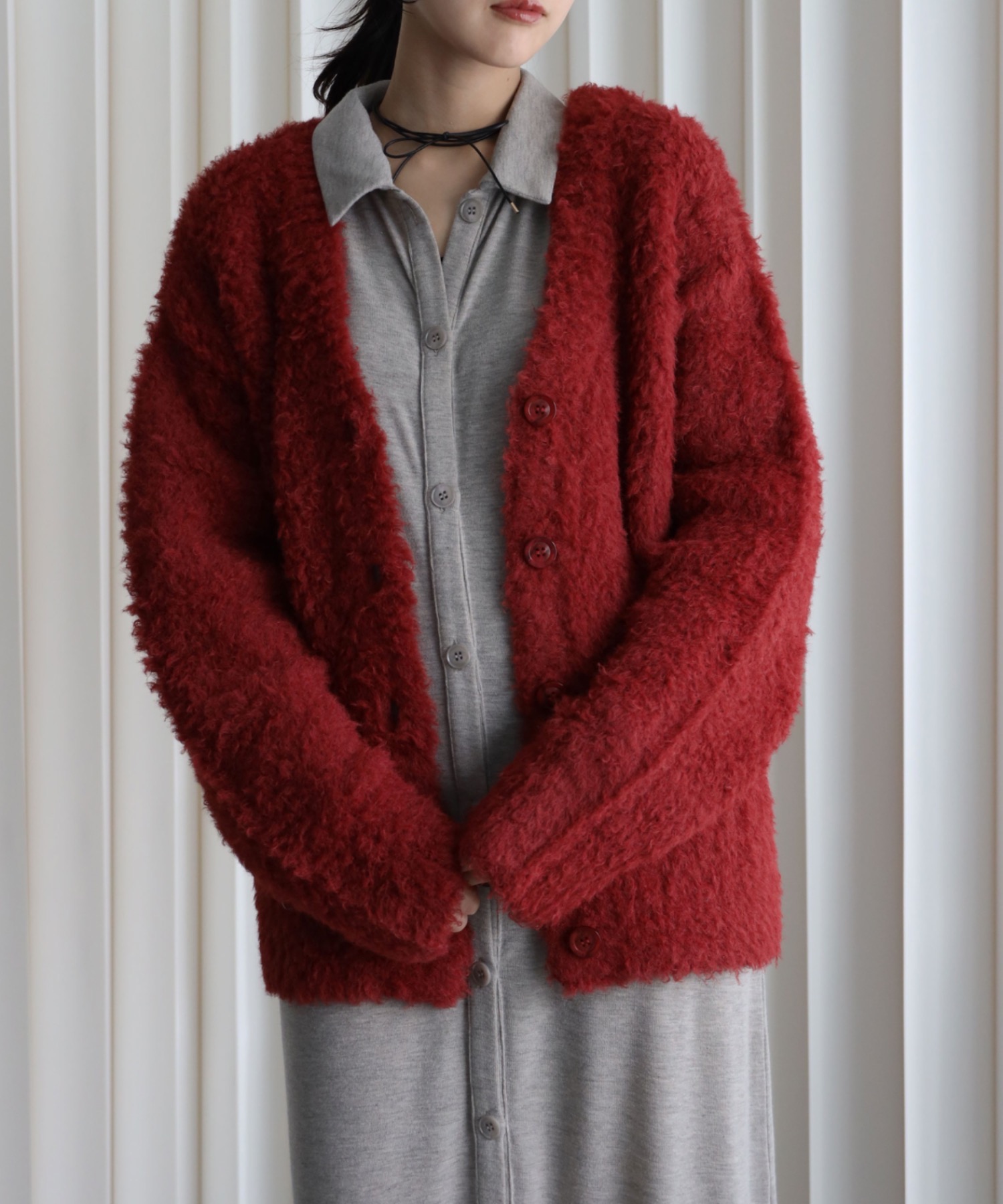 model：164cm. 着用サイズ：FREE