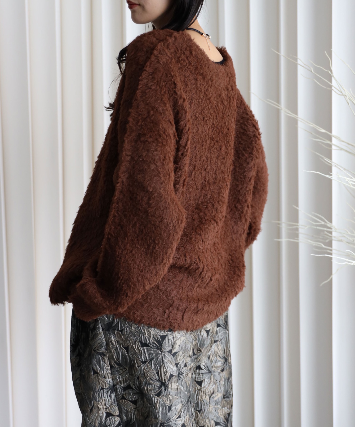 model：164cm. 着用サイズ：FREE