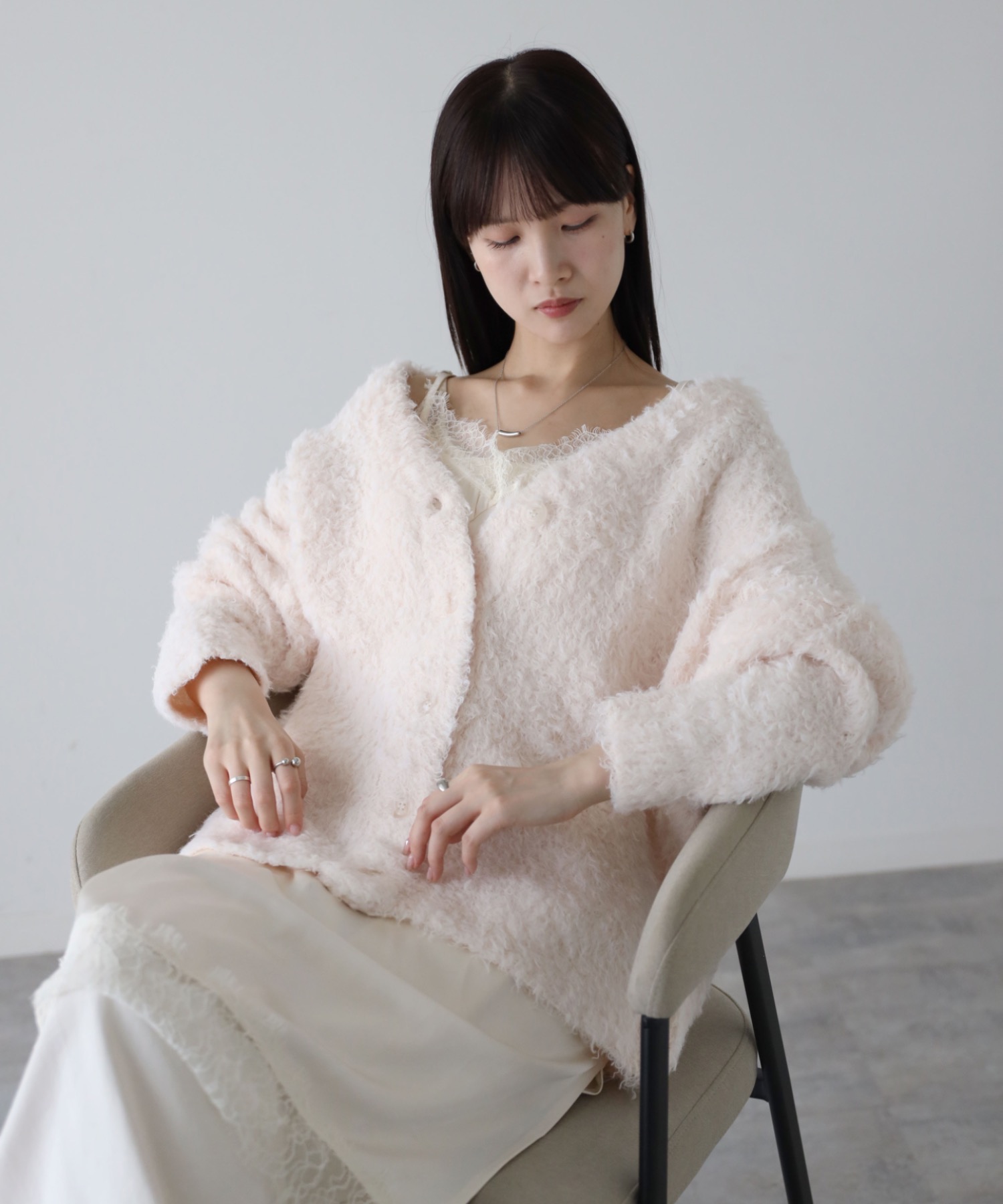 model：164cm. 着用サイズ：FREE
