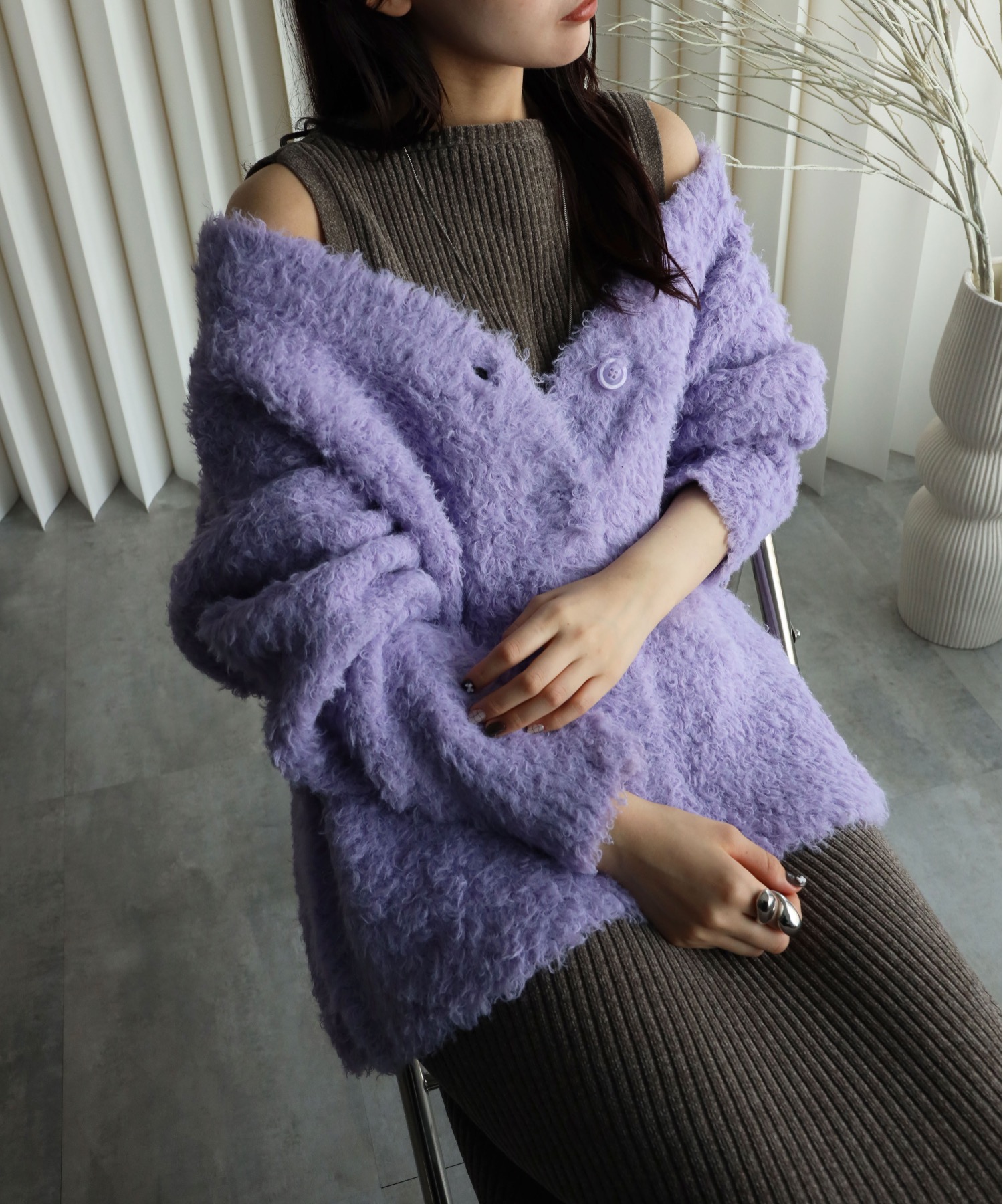 model：164cm. 着用サイズ：FREE