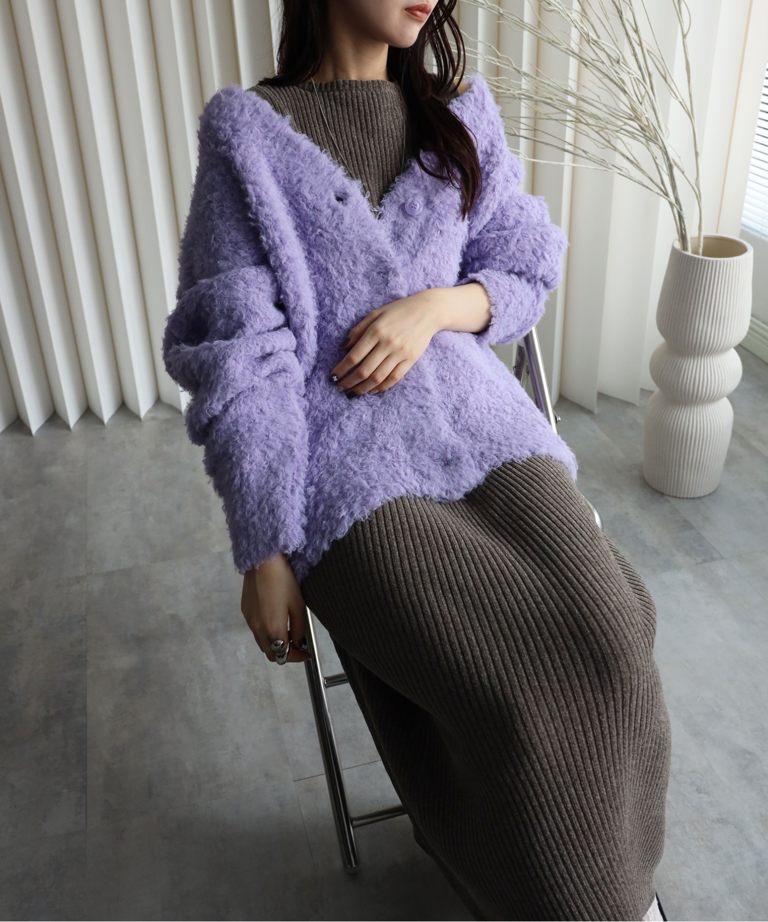 model：164cm. 着用サイズ：FREE